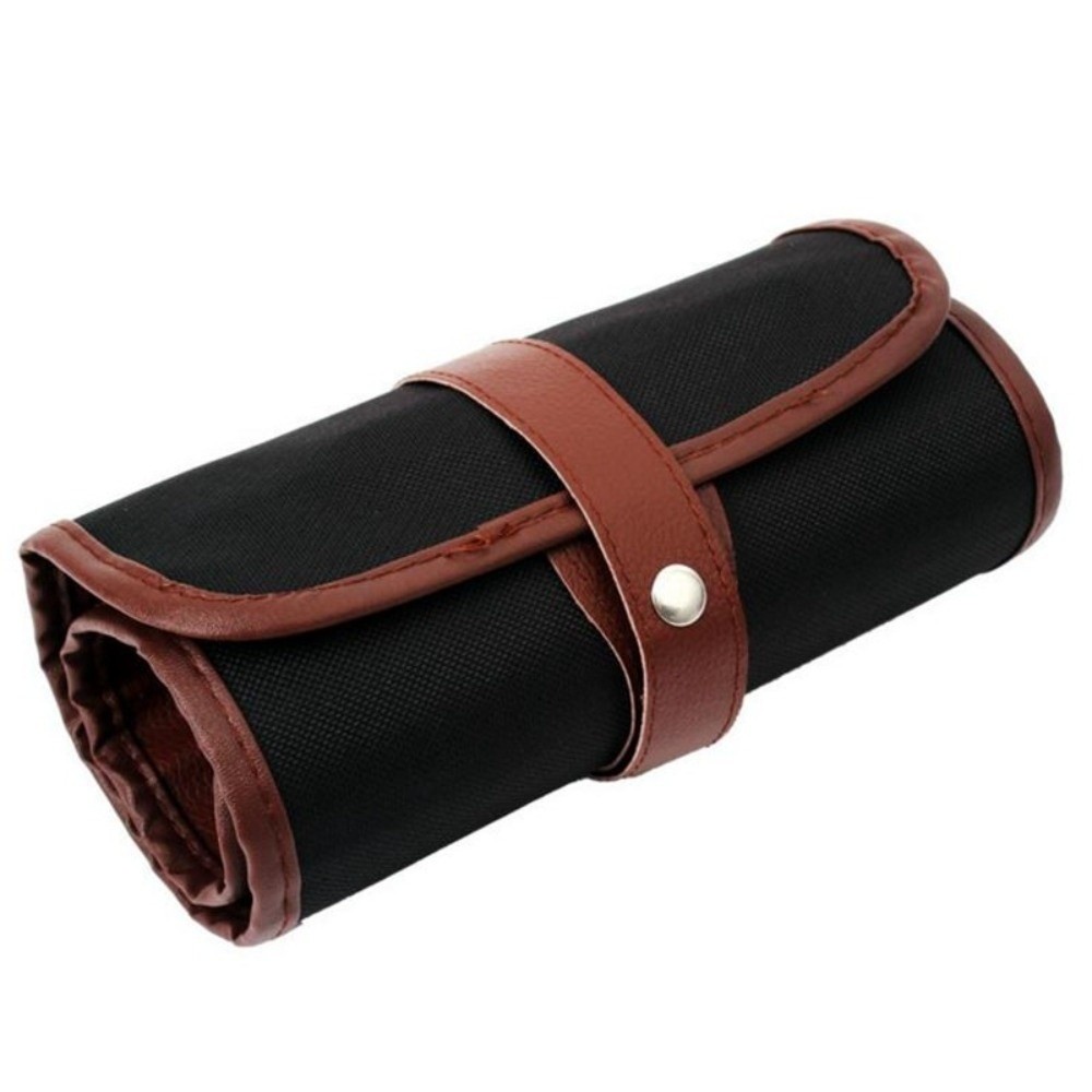 Pen Pouch Roll - 24/36/48/72 vakjes oprolbare etui van PU-leer