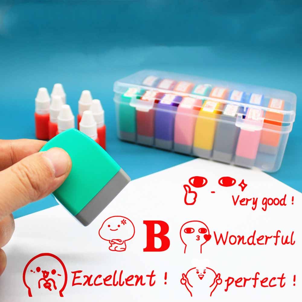 Self Inking Stamp - Zelfinktaanmoediging Stempel Engels Commentaar Stempel Leermiddel