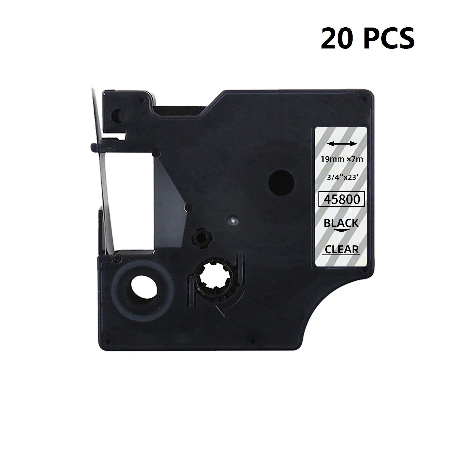 Label Printer Tape - 20 stuks Premium Kwaliteit Compatibel D1