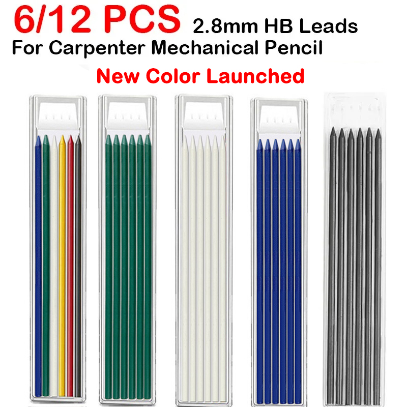 Mechanical Pencil Lead - 6/12 Stuks Voor Houtbewerking Mechanisch Potlood