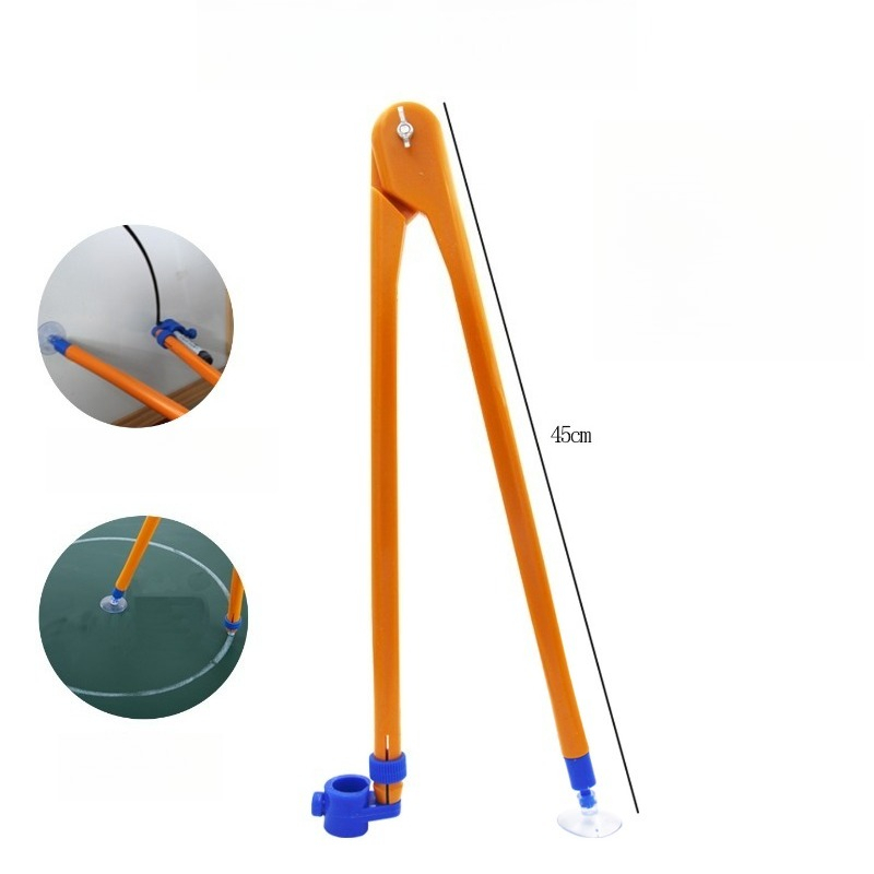 Compass Geometry Set - Groot massief plastic leskompas, dubbele krijt-whiteboardmarker,
