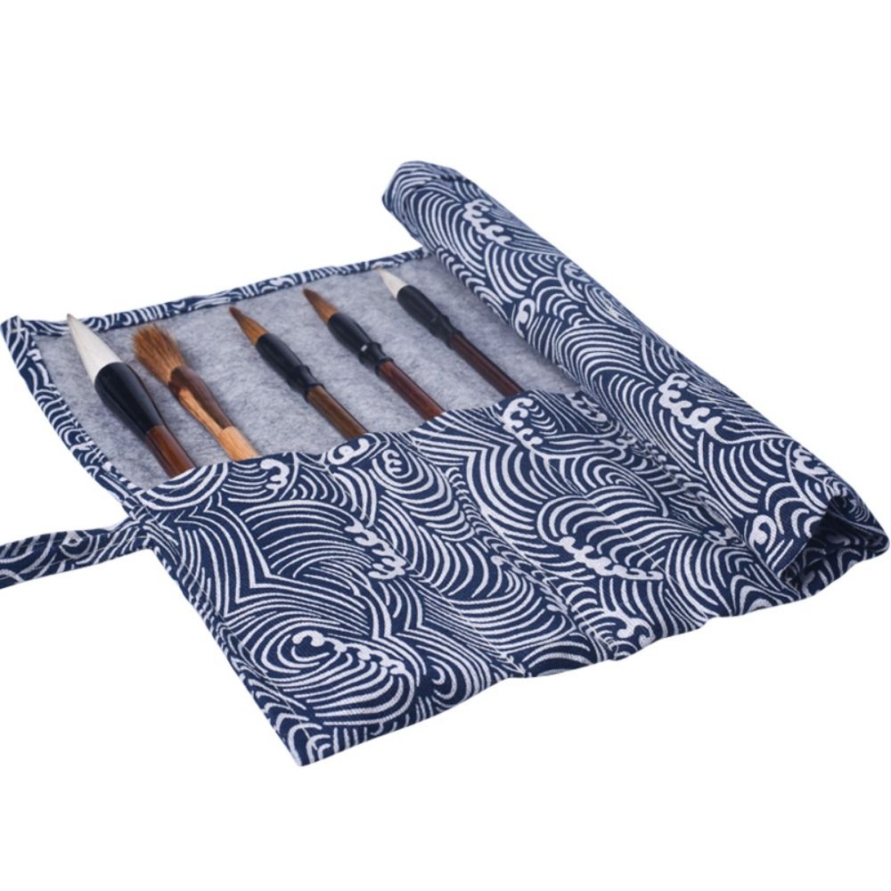 Pen Pouch Roll - Chinese stijl rolpen gordijn oprolbaar vintage