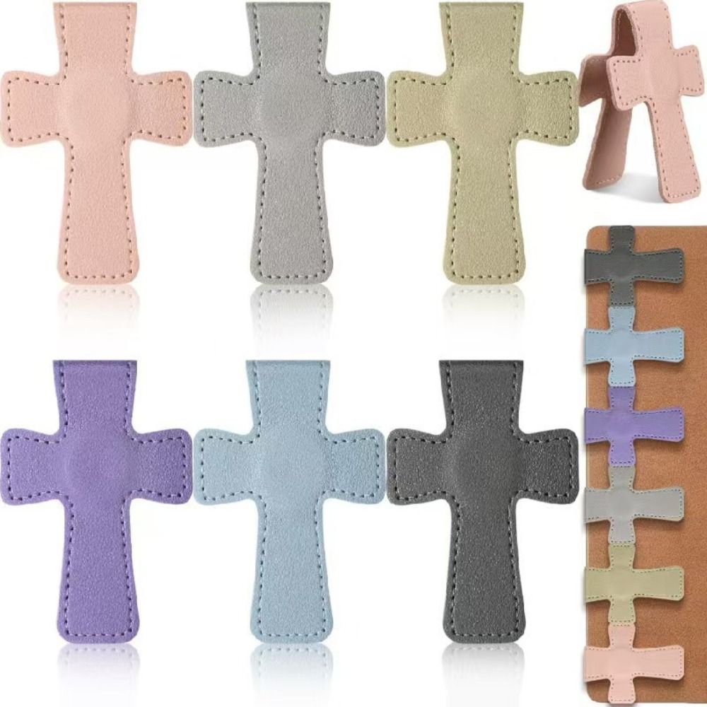 Bookmark Magnetic Clip - Nieuwe lederen Bijbel magnetische bladwijzer Kruis