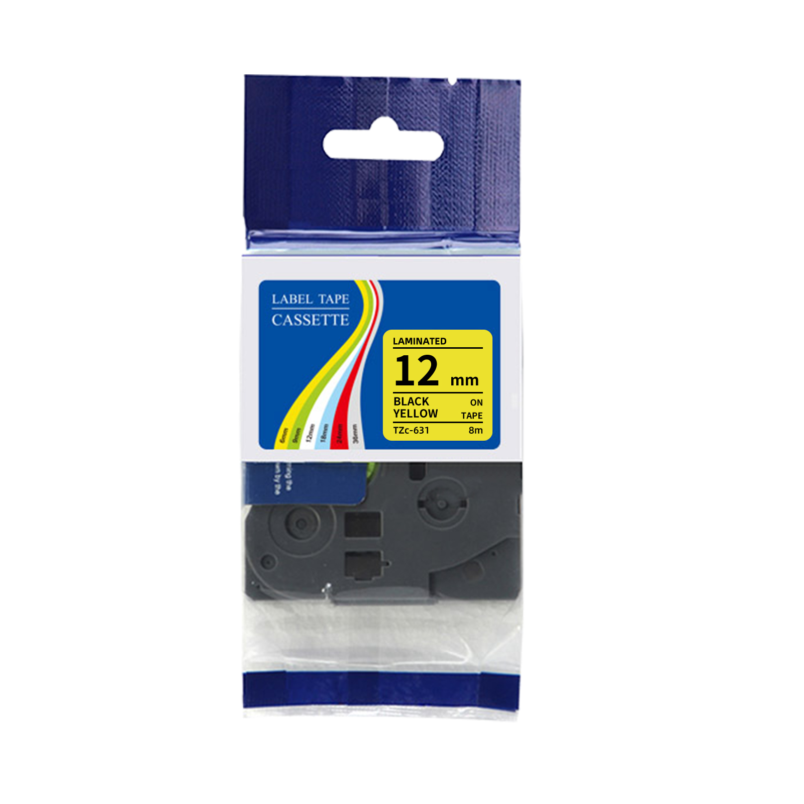 Label Printer Tape - Compatibele TZe 631 labeltape zwart op