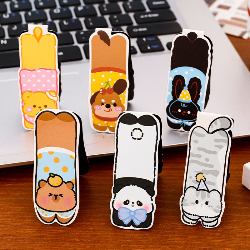 6 stuks Kawaii schattige diere - Bookmark Magnetic Clip recensie en prijs