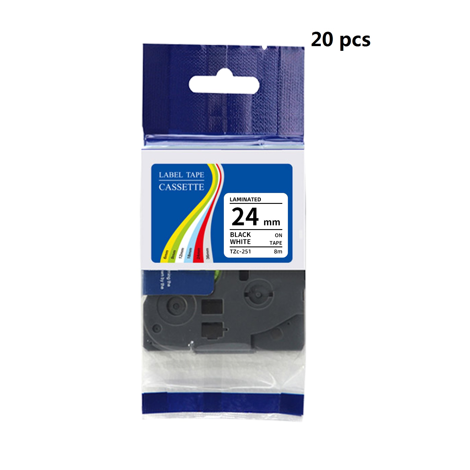 20 stuks verpakking Compatibel - Label Printer Tape recensie en prijs