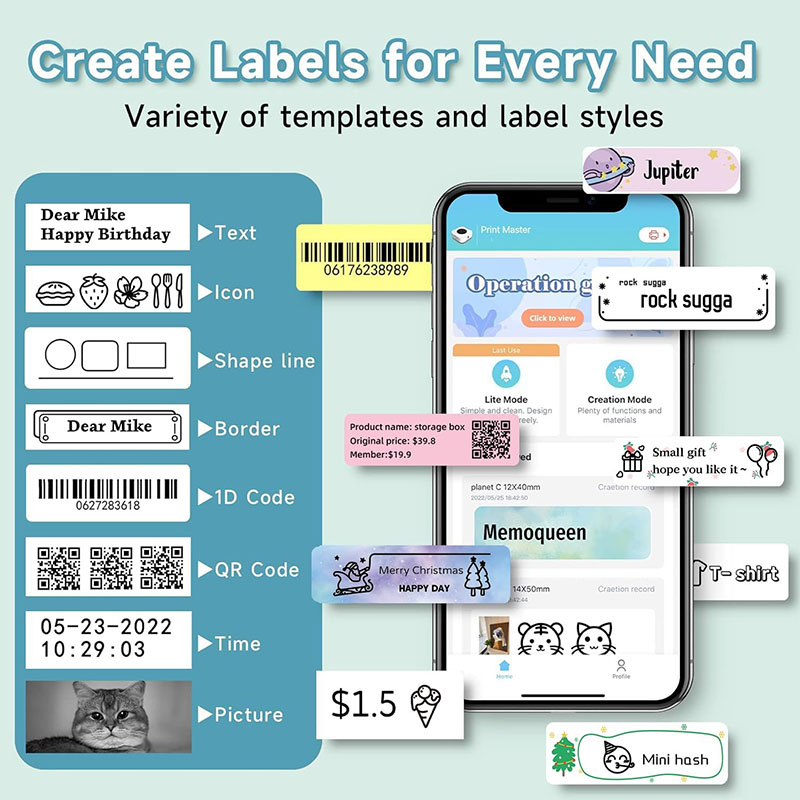 12*40mm Gekleurde Transparante - Label Printer Tape recensie en prijs