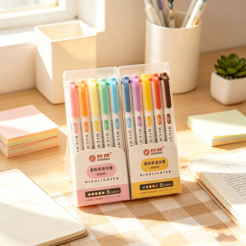 5 kleuren pastelkleurige marke - Highlighter Set Pastel recensie en prijs