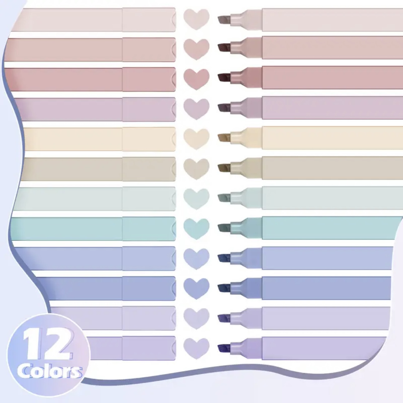 12/60-delige esthetische marke - Highlighter Set Pastel recensie en prijs
