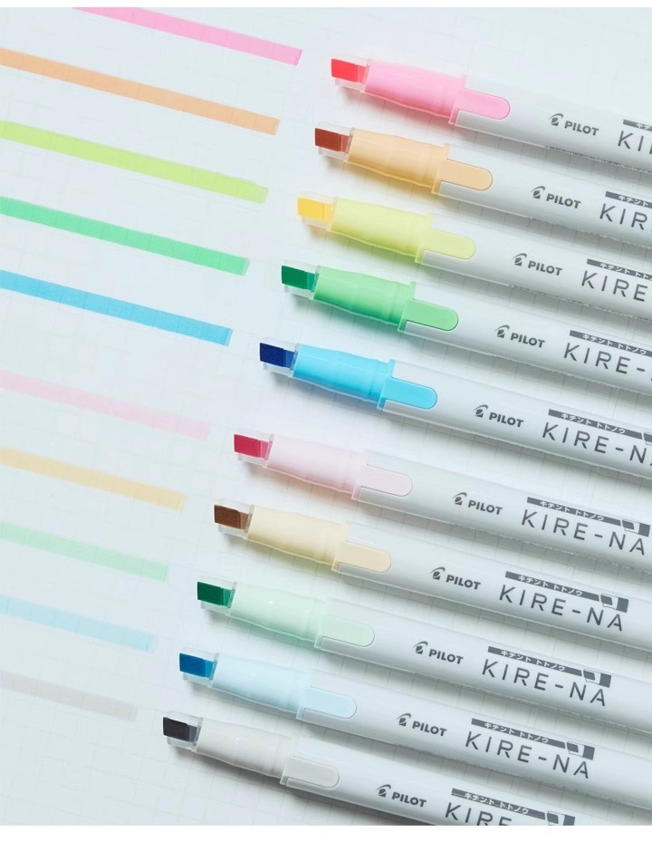 PILOT KIRE-NA markeerstiftense - Highlighter Set Pastel recensie en prijs