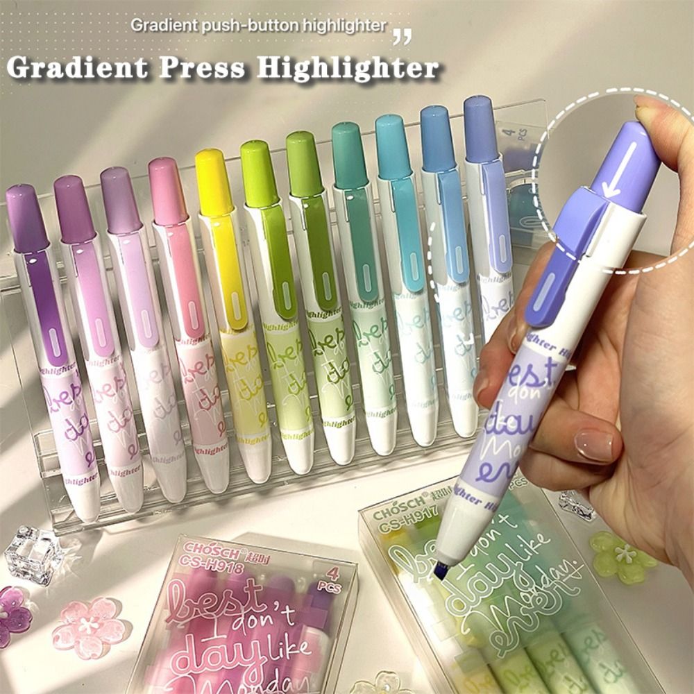 4 stuks nieuwe kleurverloop ma - Highlighter Set Pastel recensie en prijs