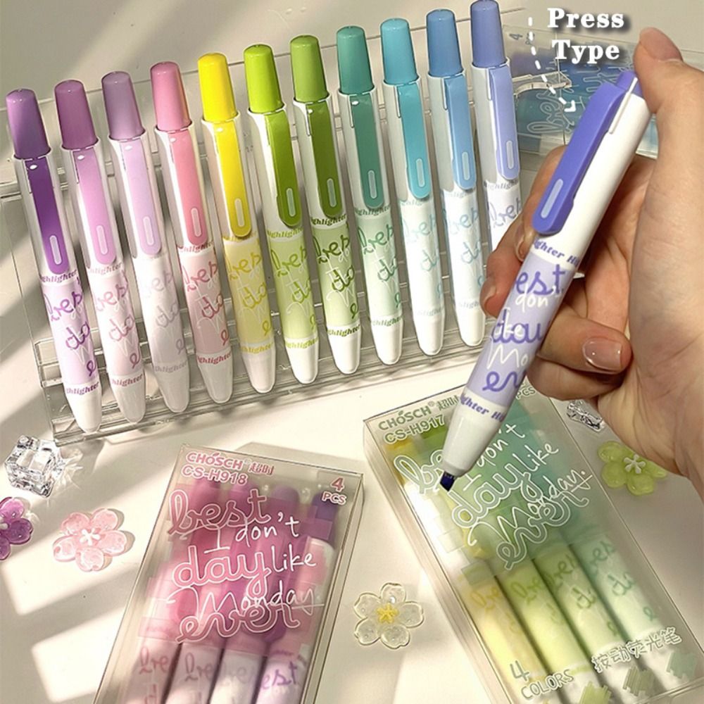 4 stuks nieuwe kleurverloop ma - Highlighter Set Pastel recensie en prijs