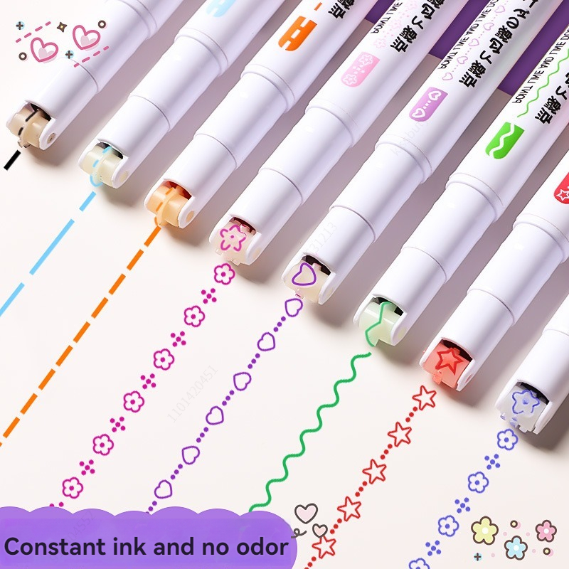 6-24 stks/set Bloem Lijn Vorm  - Highlighter Set Pastel recensie en prijs