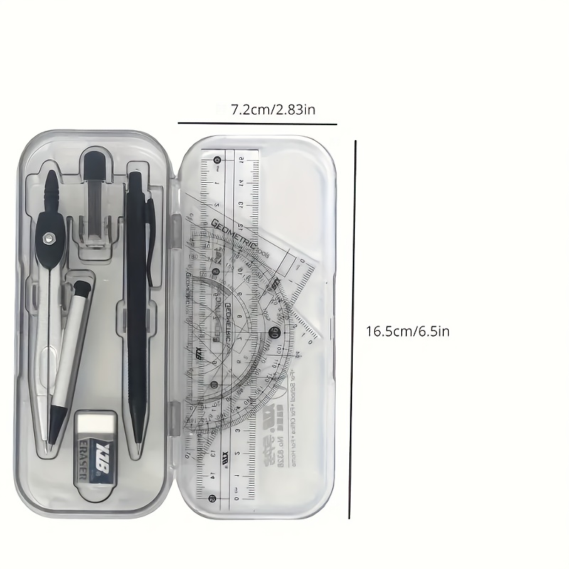 8-in-1 wiskundige geometriekit - Compass Geometry Set recensie en prijs