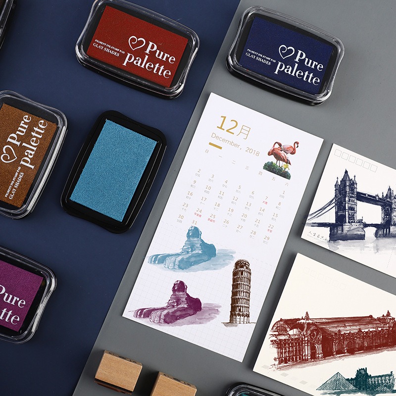 Vintage kleur stempelkussen vo - Self Inking Stamp recensie en prijs