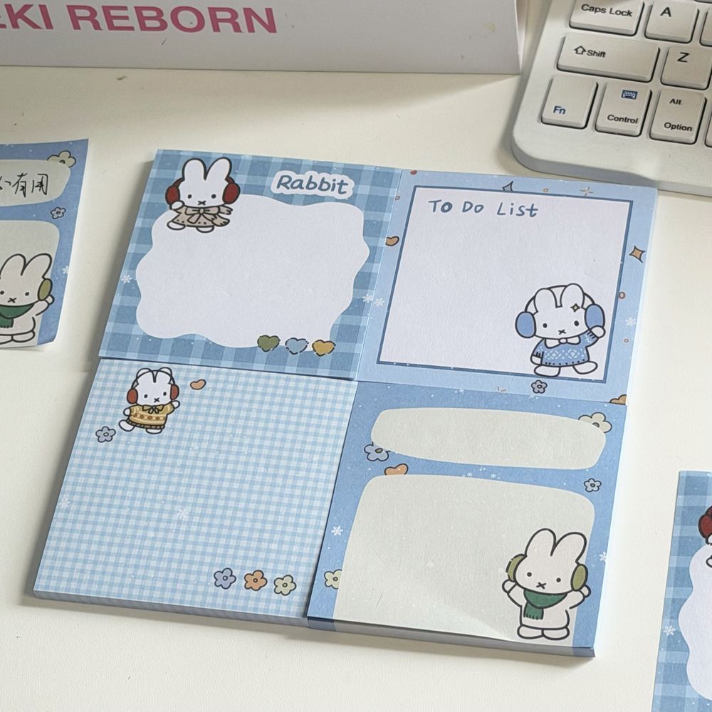 Kawaii Blauw Ruitjesmiffy Koni - Stationery Office Items List recensie en prijs