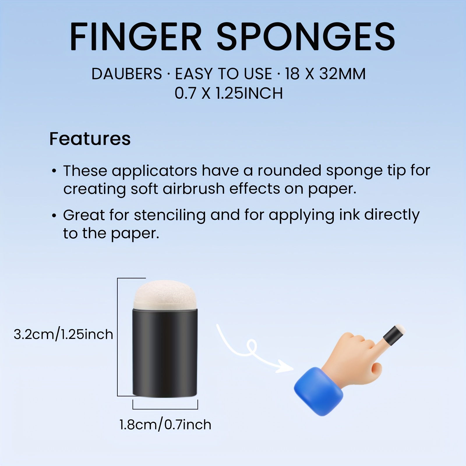 9-delige Craft Finger Sponge D - Self Inking Stamp recensie en prijs