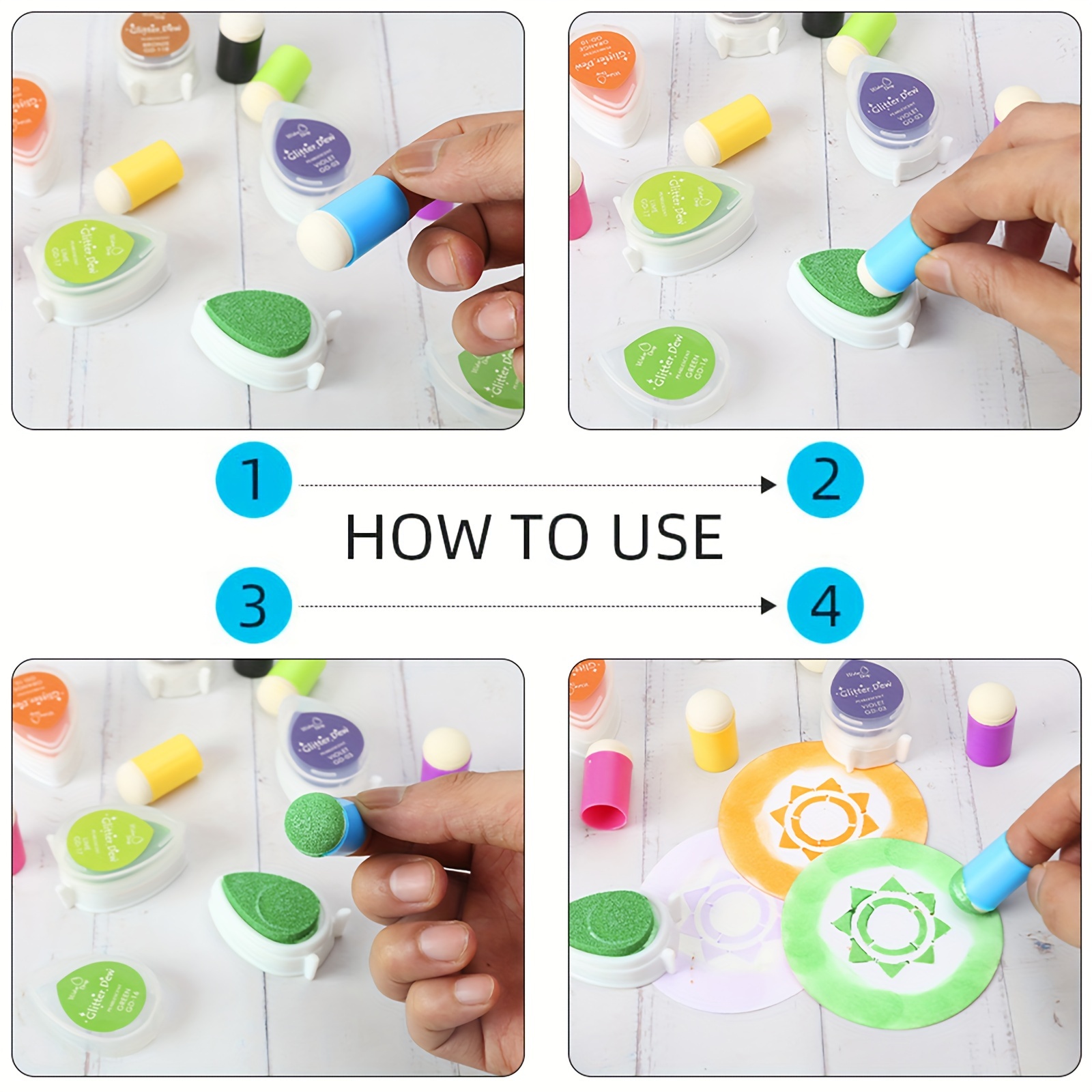 9-delige Craft Finger Sponge D - Self Inking Stamp recensie en prijs