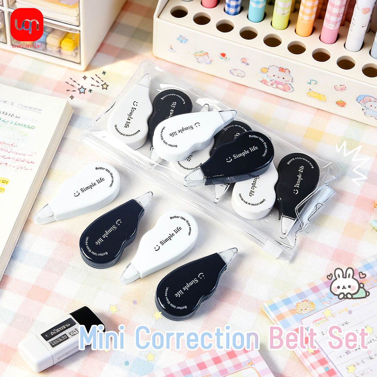 WQN - Zwart-witte mini-correct - Office Supply Office Stationery Items recensie en prijs