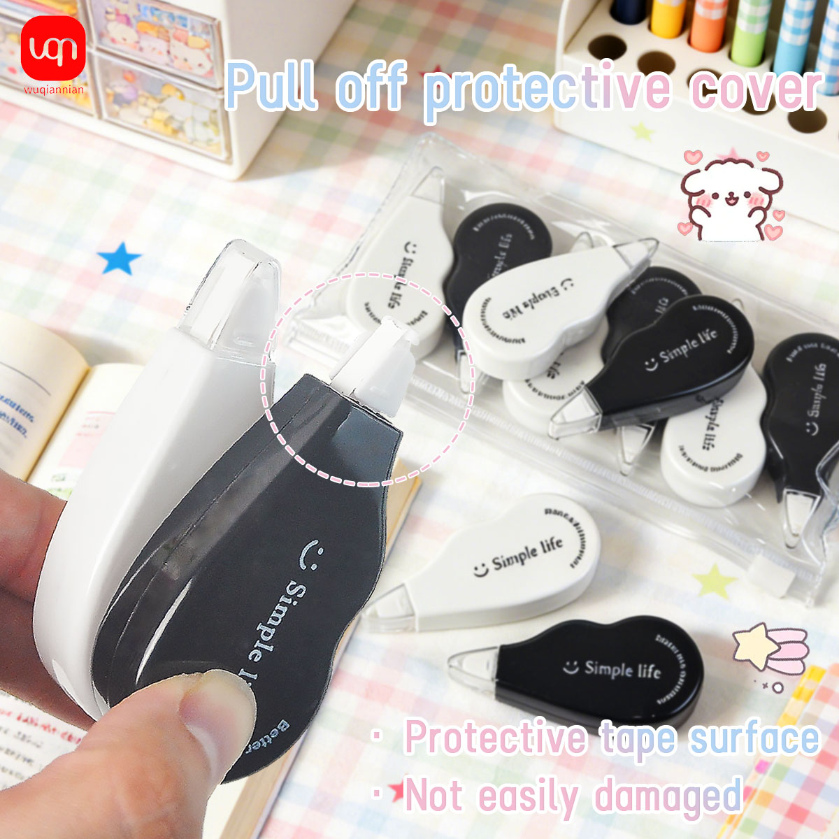 WQN - Zwart-witte mini-correct - Office Supply Office Stationery Items recensie en prijs