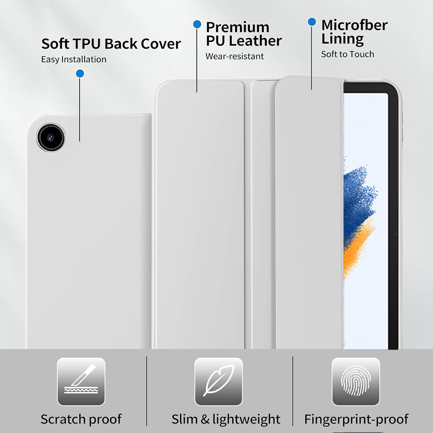 Tri-fold Flip Case Voor Samsun - Sticky Note Cube recensie en prijs