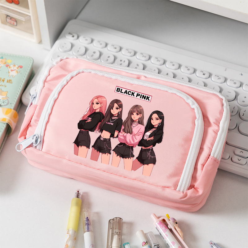 BlackPink canvas etui met grot - Stationery Warehouse recensie en prijs