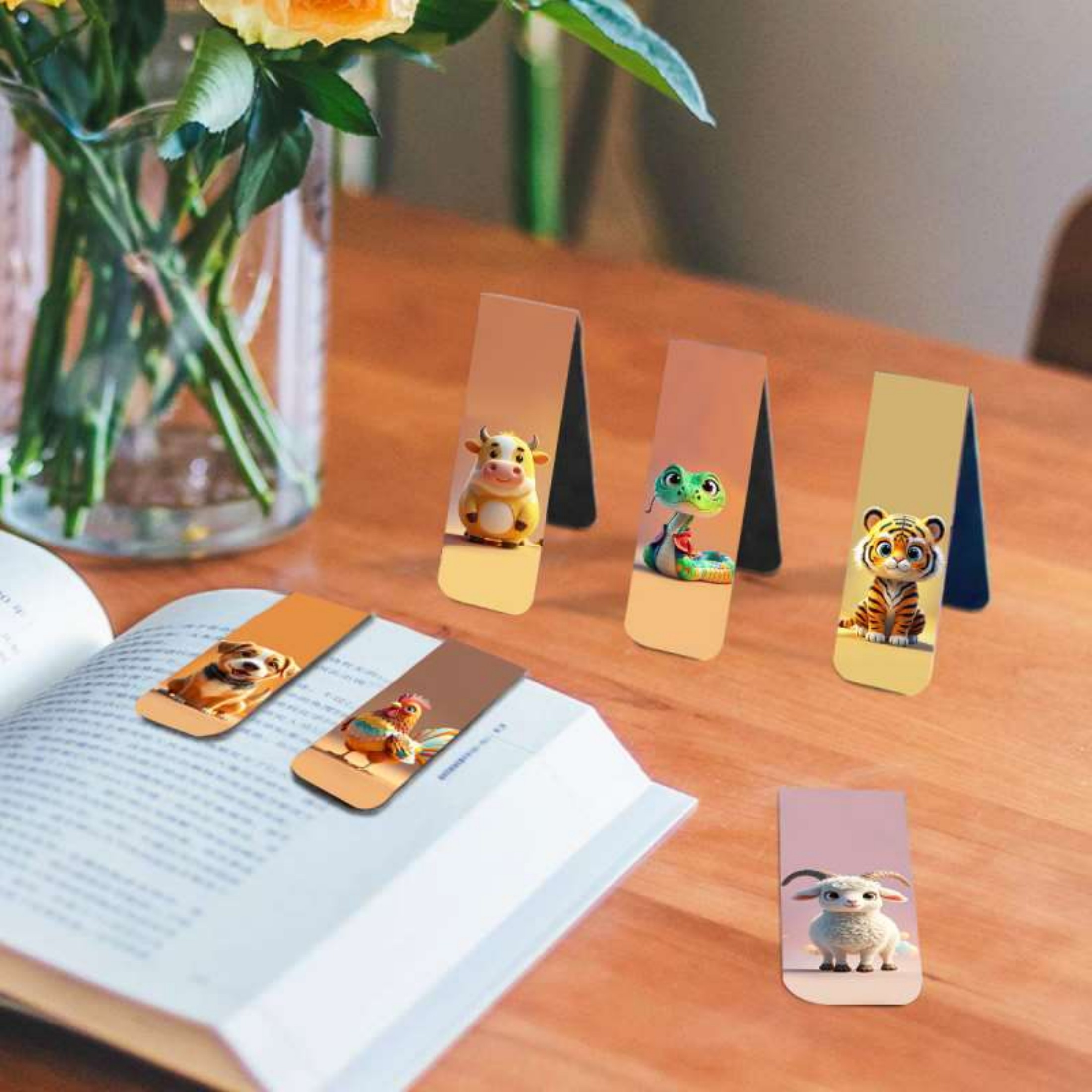 12 stuks schattige twaalf dier - Bookmark Magnetic Clip recensie en prijs