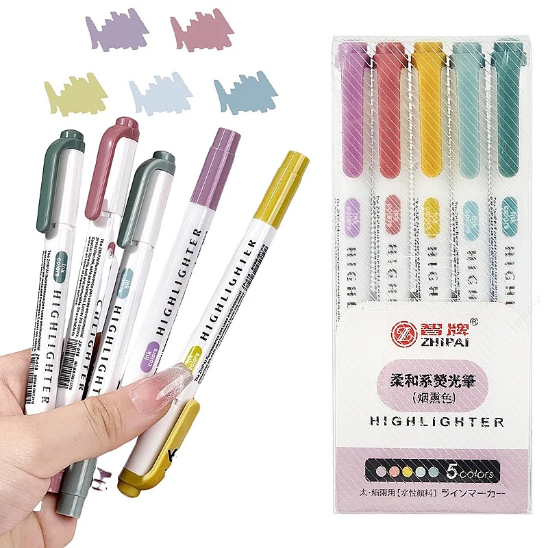 6-delige set rookkleurige past - Highlighter Set Pastel recensie en prijs