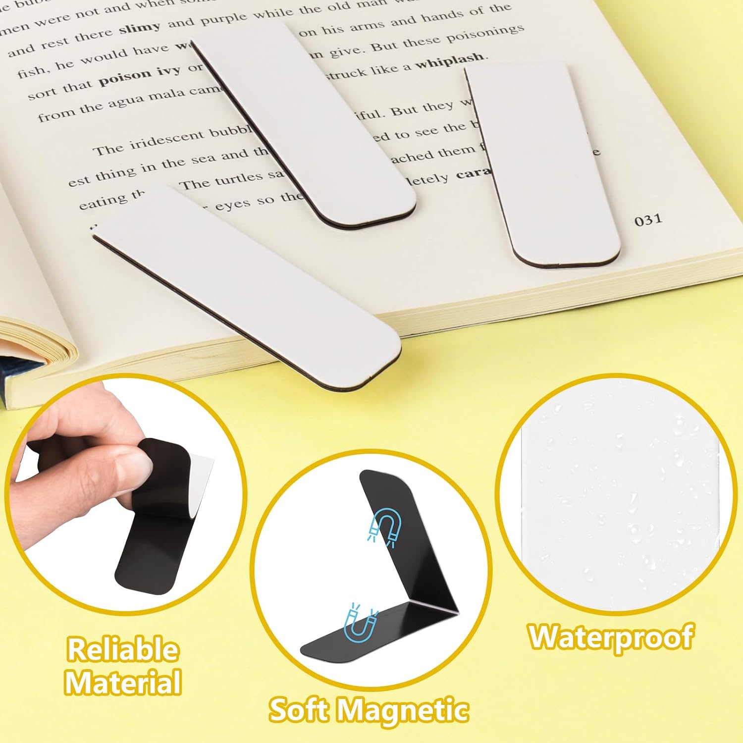 15 stuks blanco sublimatie mag - Bookmark Magnetic Clip recensie en prijs