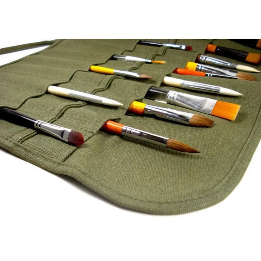 30 vakjes schilderspenselen op - Pen Pouch Roll recensie en prijs